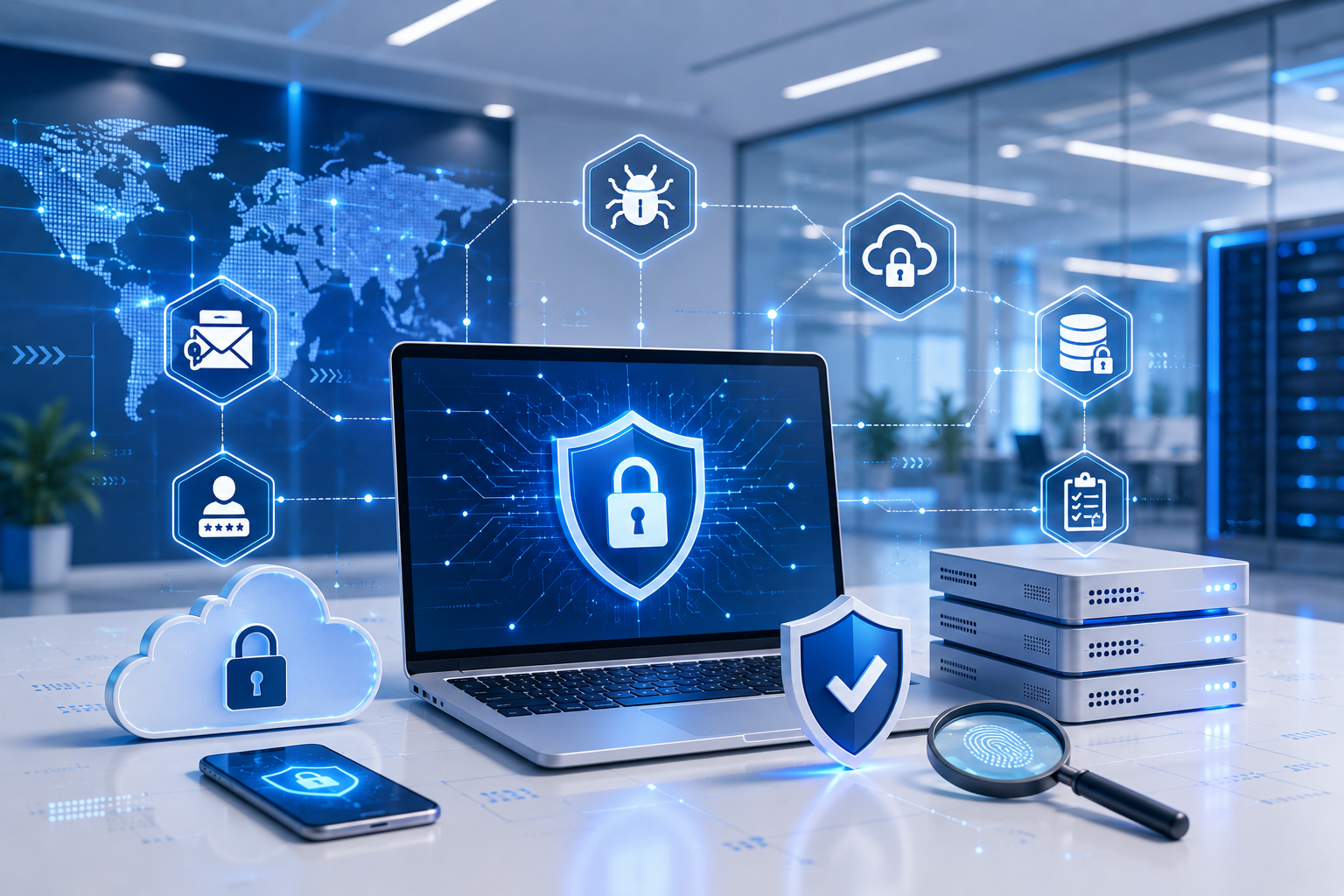 Discover the key cybersecurity risks businesses face in 2026 and the practical security measures that can help protect accounts, cloud systems, data, operations, and third-party integrations.